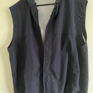 Vintage USA Olympic  Mens Vest Full Zip Pocket Sleeveless Blue Size XL